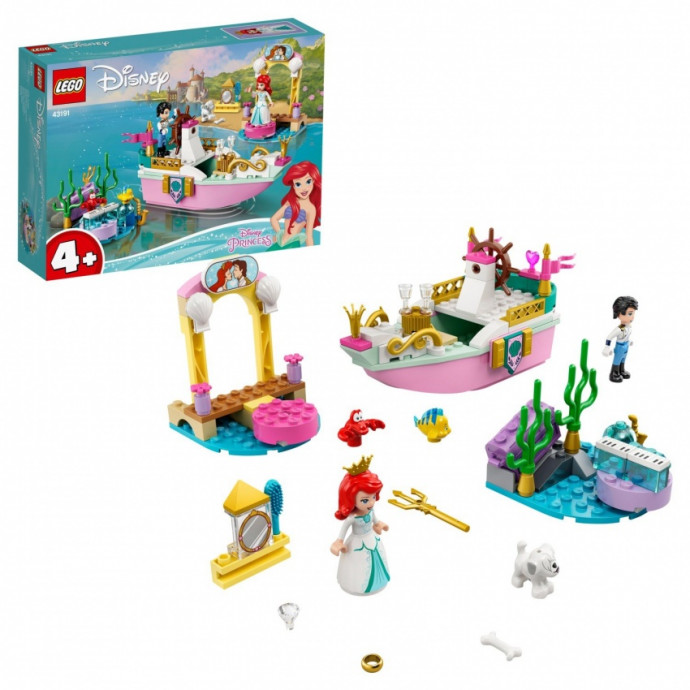Конструктор LEGO Princess Праздничный корабль Ариэль 114 деталей Артикул: 43191